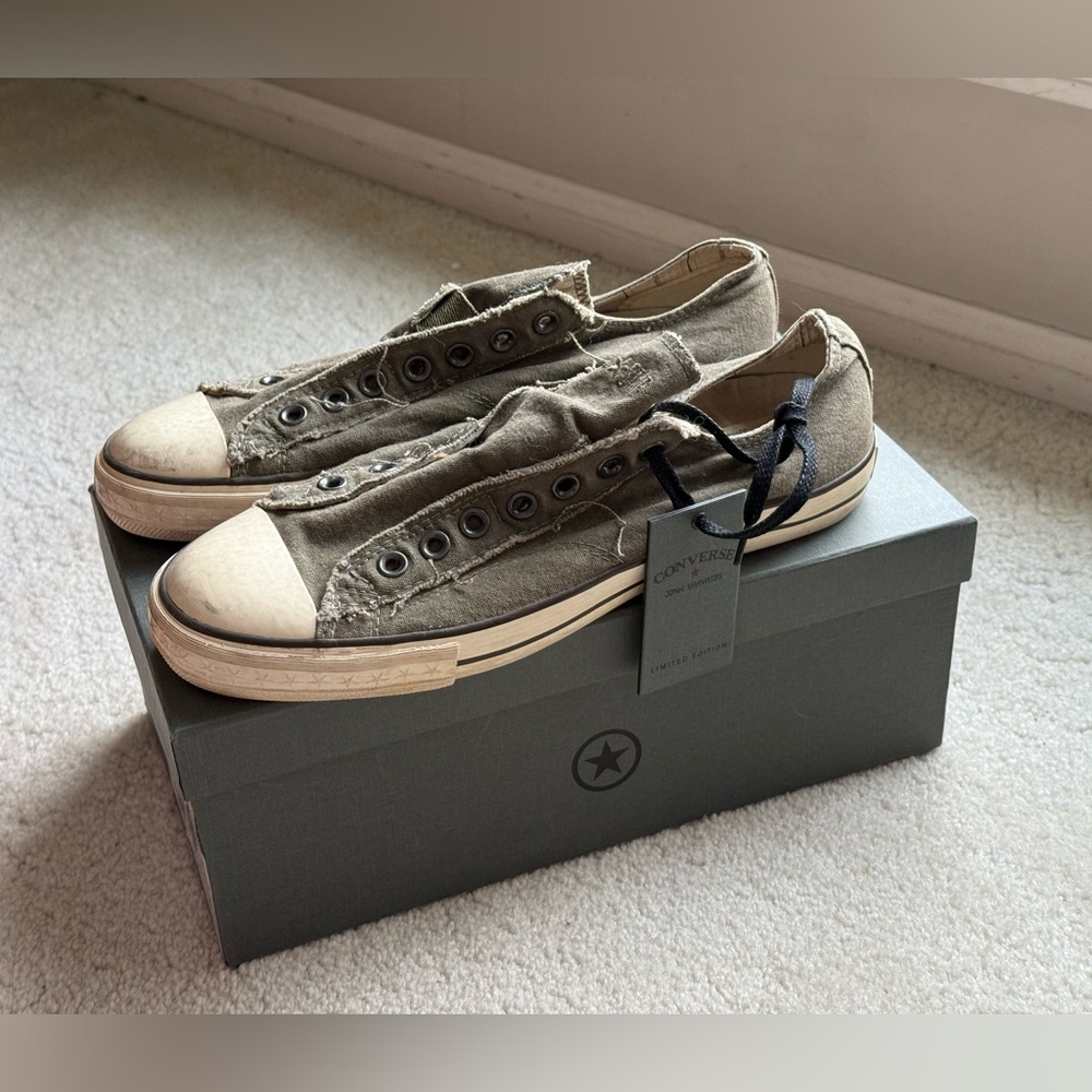 Converse John Varvatos vintage fatigue lace less Chuck Taylor shoes